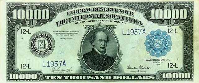 A $10,000 bill