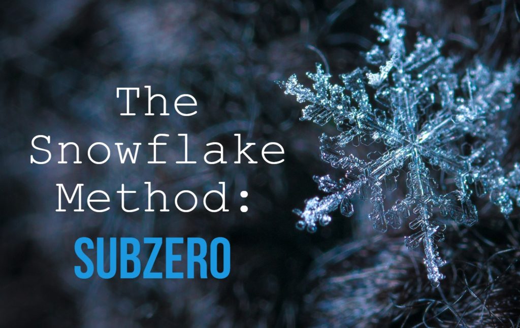 graphic of a snowflake with the words 