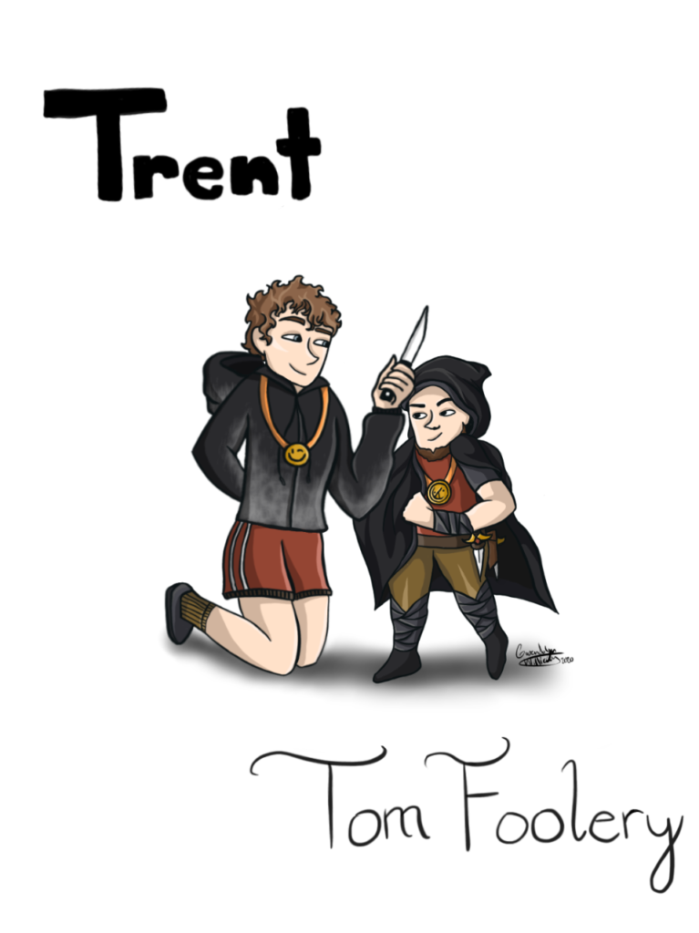 sketch of Trent and Tom Foolery